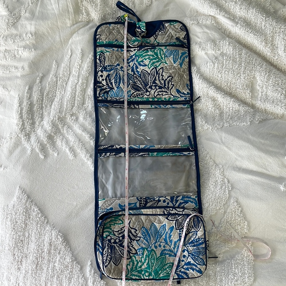 Vera Bradley Hanging Travel Cosmetic Organizer Bag Folding